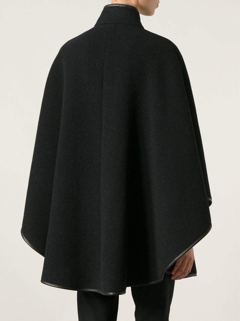 Lyst - Etro Belted Cape Coat in Black