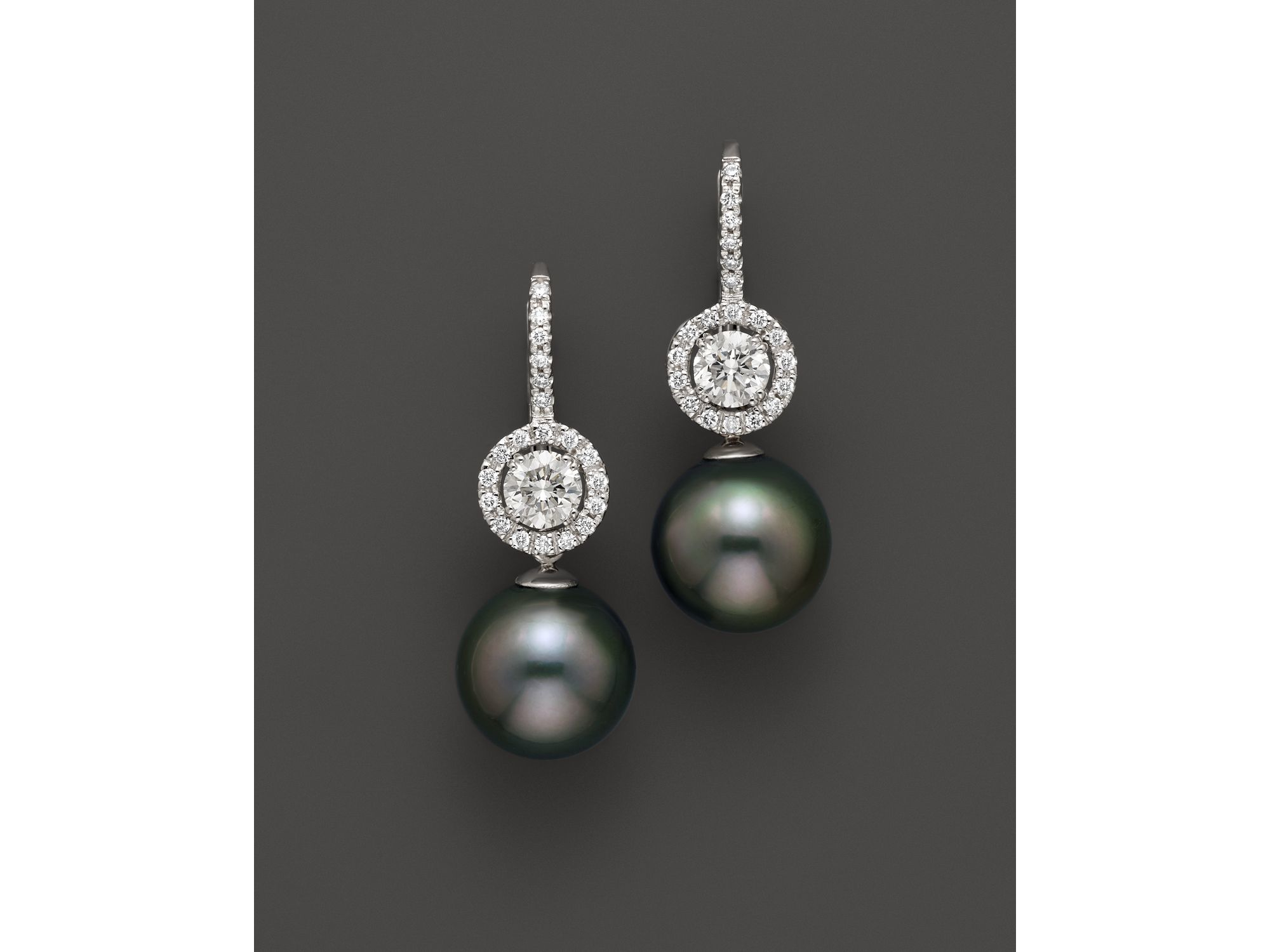 Lyst Tara Pearls 18k White Gold Diamond And Cultured Tahitian Gallery