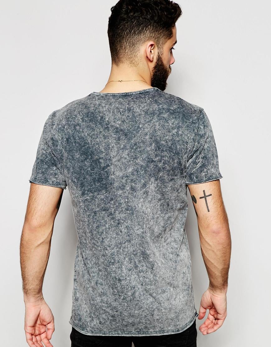 acid wash t shirt mens