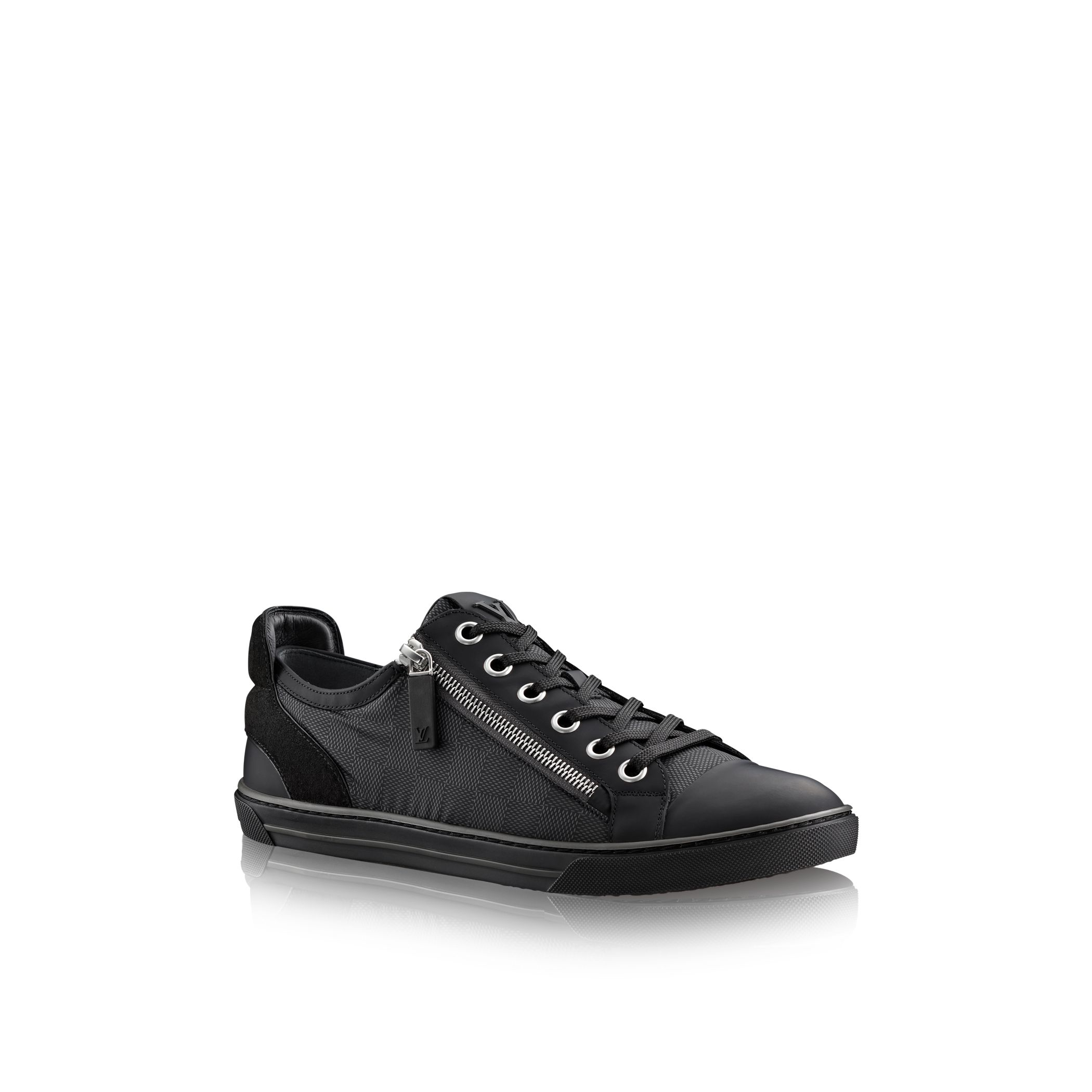 Louis vuitton Zip Up Sneaker in Black for Men Lyst