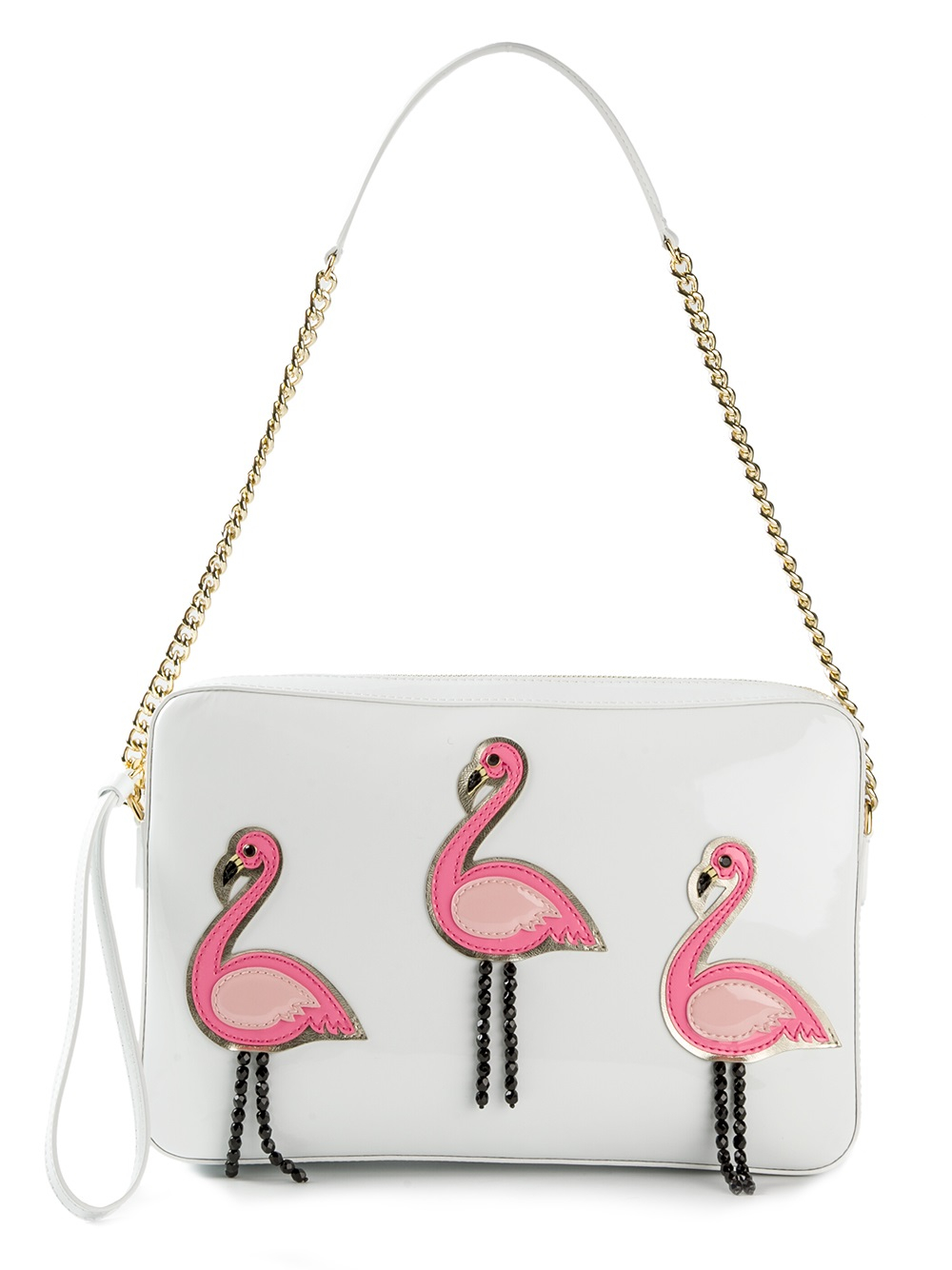 Lyst Boutique Moschino Flamingo Shoulder Bag In White Gallery