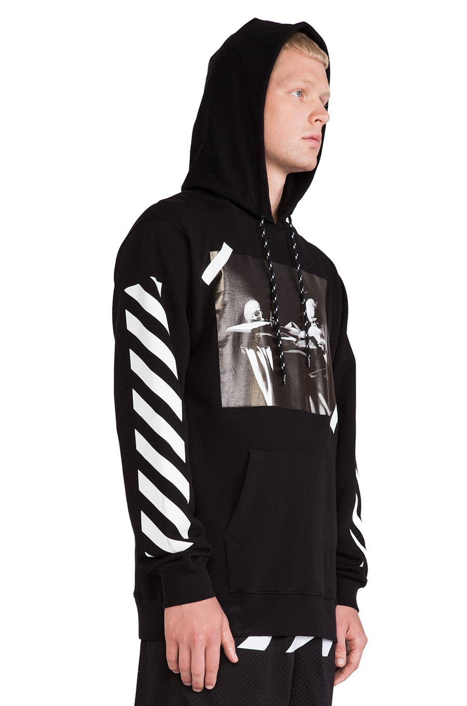 Off-white c/o virgil abloh Hooded Sweatshirt in Black for Men | Lyst