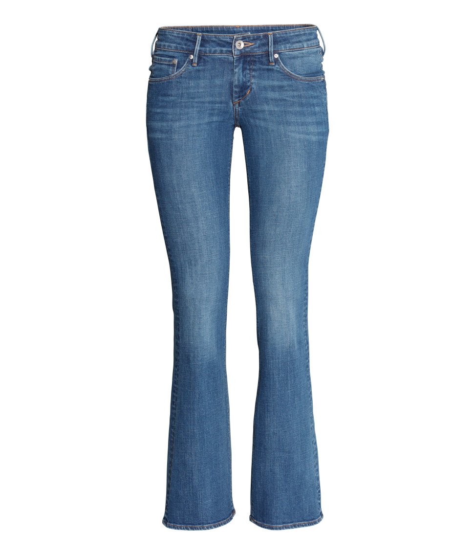  H  m  Bootcut Low Jeans  in Blue Denim blue Lyst