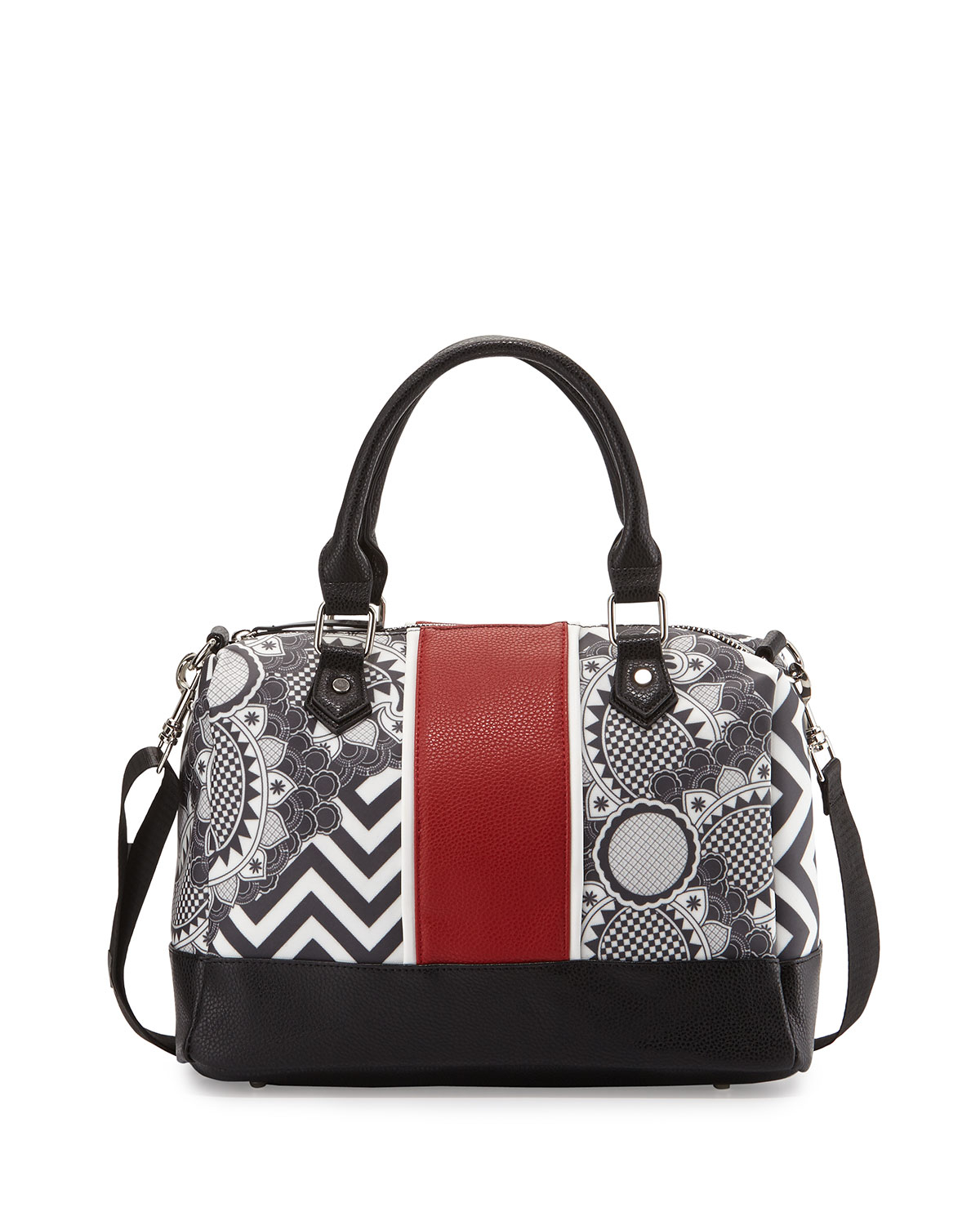 Lyst Gx By Gwen Stefani Hero 3 Paisley Canvas Satchel Bag In White Gallery