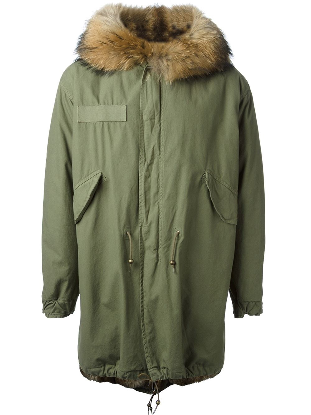 Lyst - Mr & mrs italy Fur Trimmed Hood and Lining Coat in Green for Men