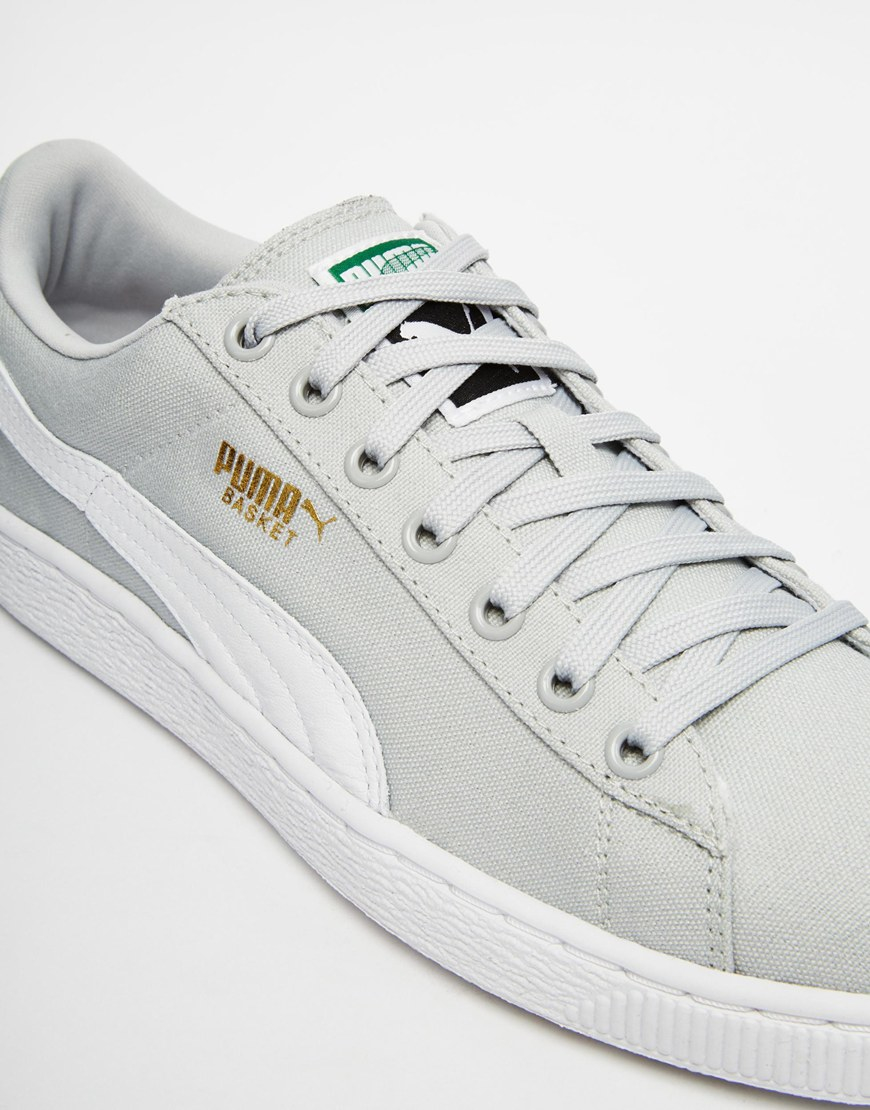 puma basket classic canvas trainers puma basket classic canvas trainers