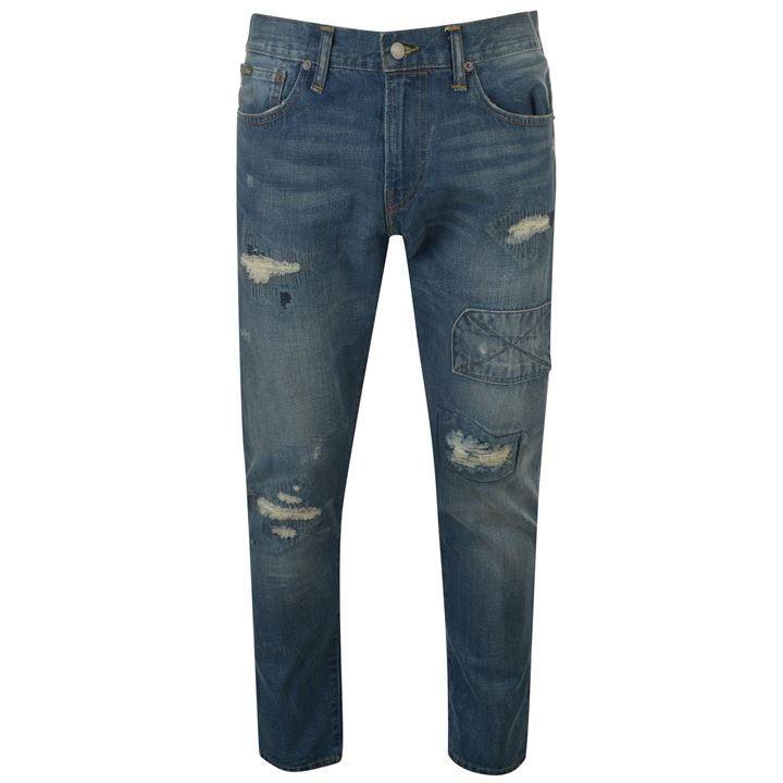 polo ralph lauren men's sullivan slim distressed jeans