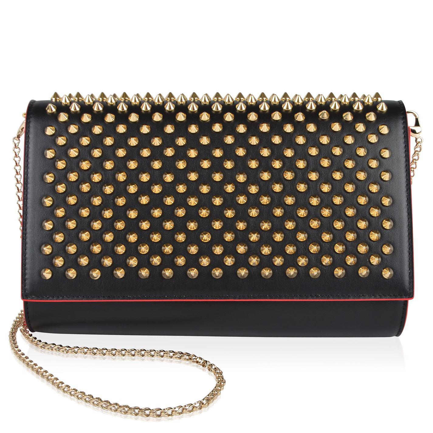 Lyst - Christian Louboutin Paloma Spike Clutch Bag