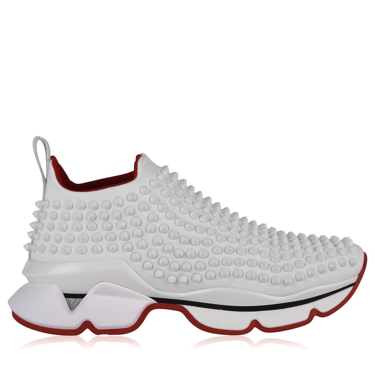 Lyst - Christian Louboutin Spike Sock Trainers in White