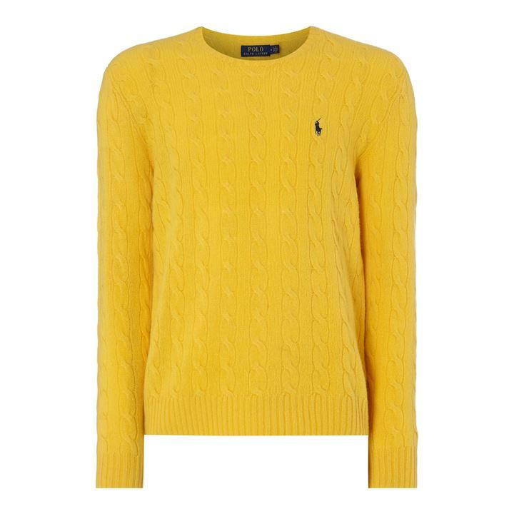 Polo Ralph Lauren Ralph Cable Sweater Sn92 in Yellow for Men - Lyst