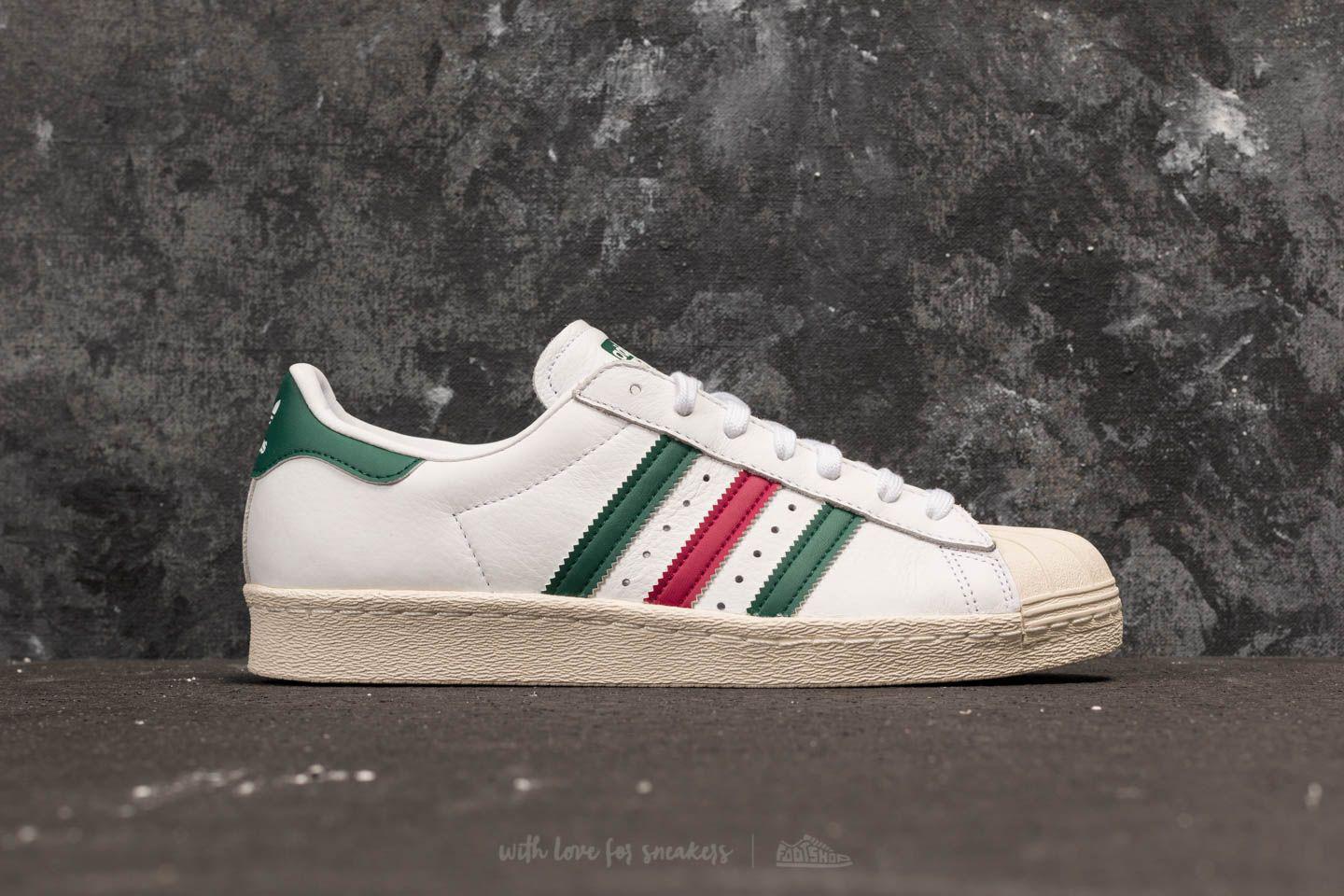 superstar white green red