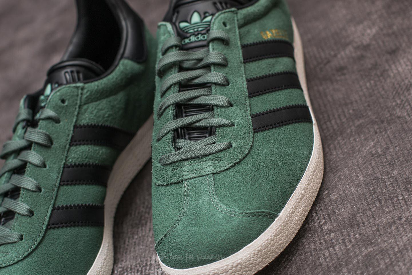 adidas gazelle green black