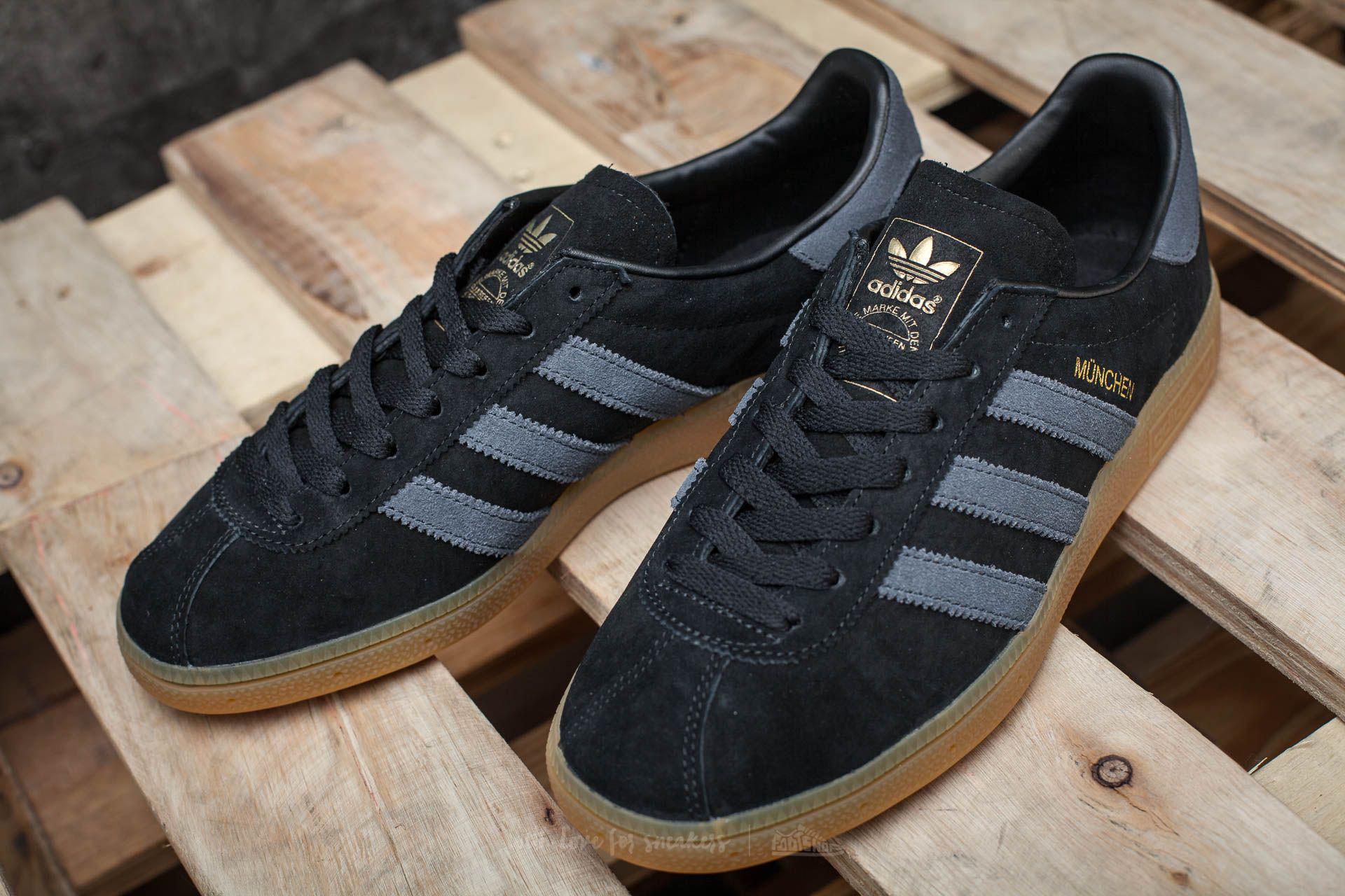 Lyst - Adidas Originals Adidas Munchen Core Black/ Dark Grey/ Gum3 in ...