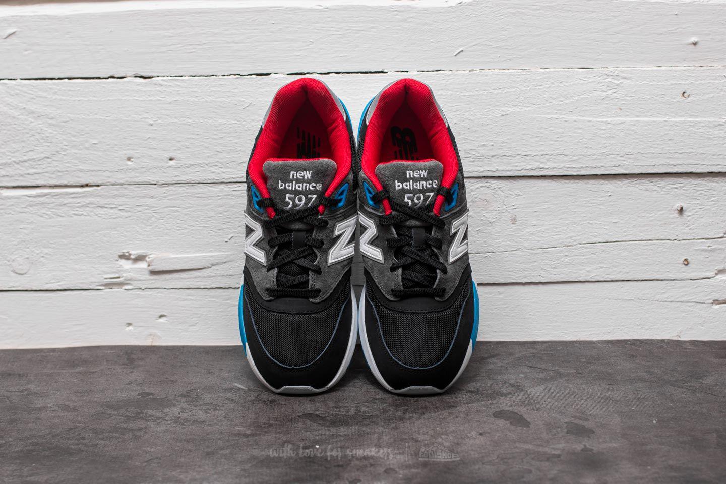 Men's 597 Black Grey Red white blue Men's 597 Black Grey Red white blue