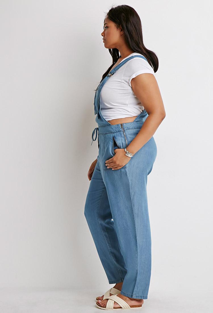 chambray overalls