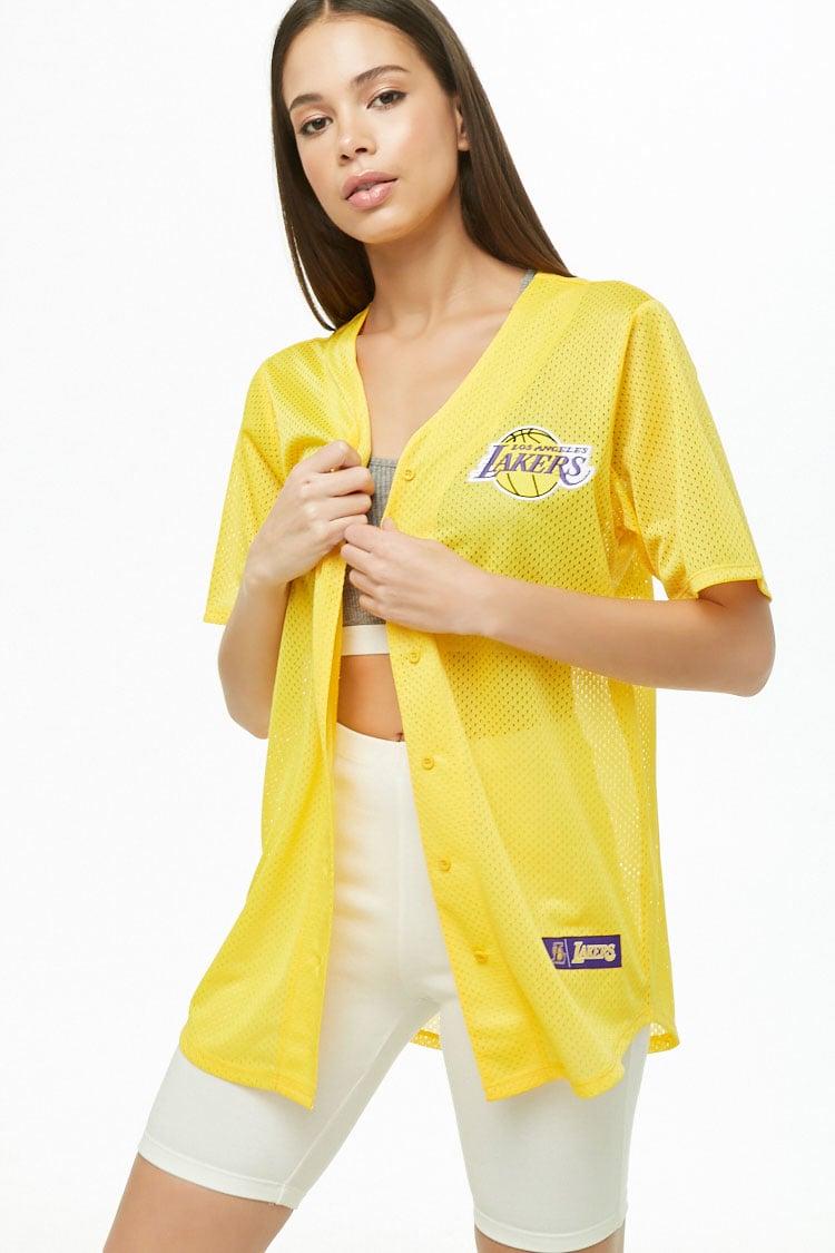 Lyst - Forever 21 Nba Los Angeles Lakers Graphic Jersey in Yellow