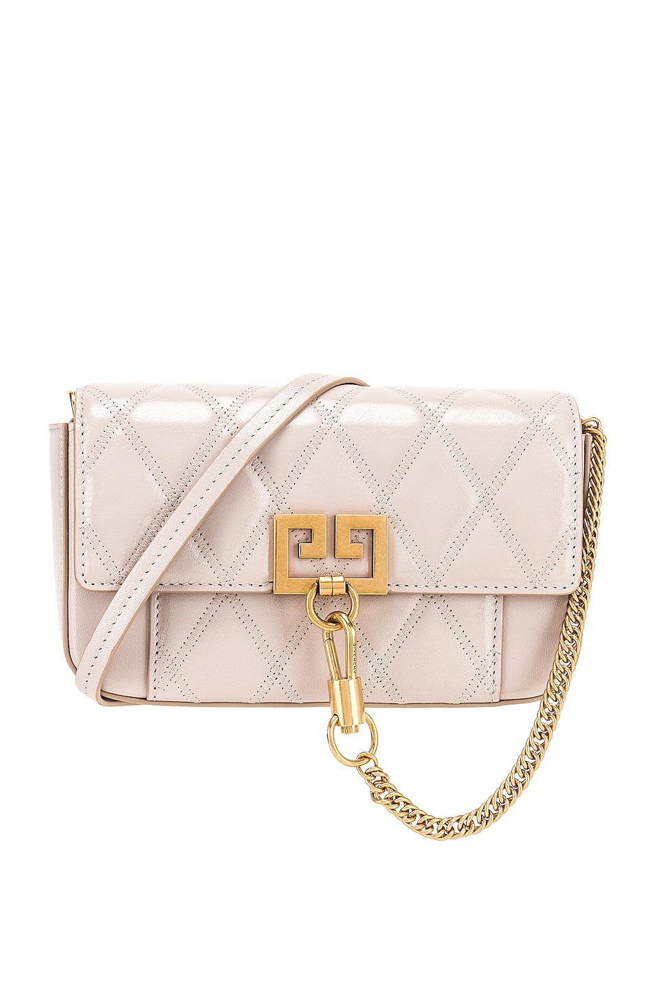 Lyst - Givenchy Mini Pocket Quilted Leather Bag in Natural
