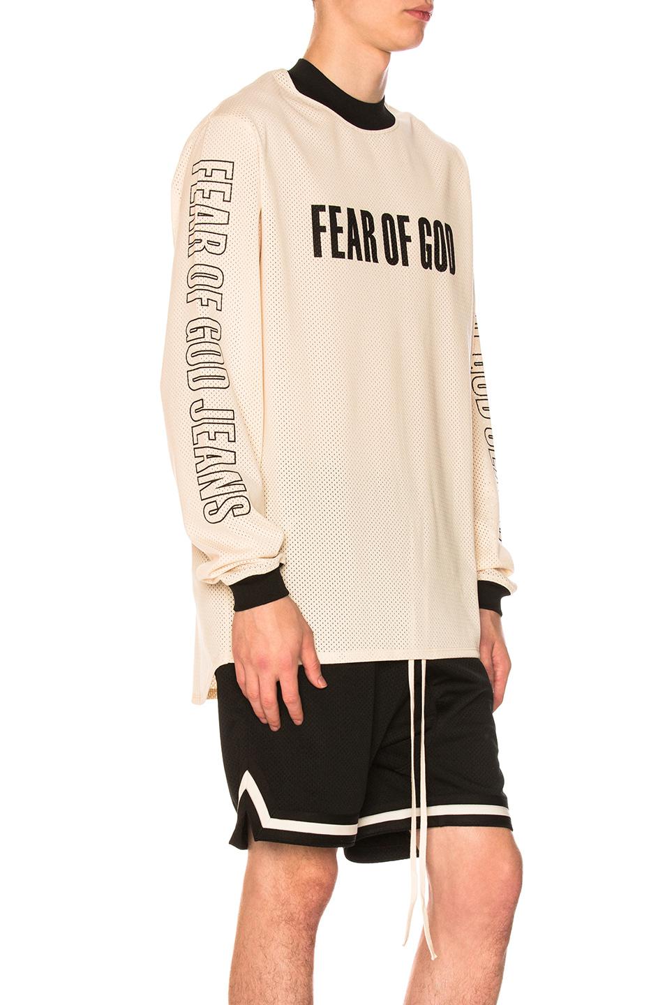 Fear Of God Mesh Motocross Jersey in Natural - Lyst