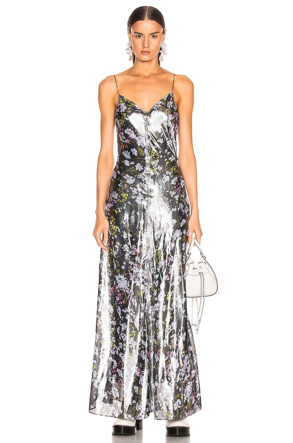 ganni lurex silk