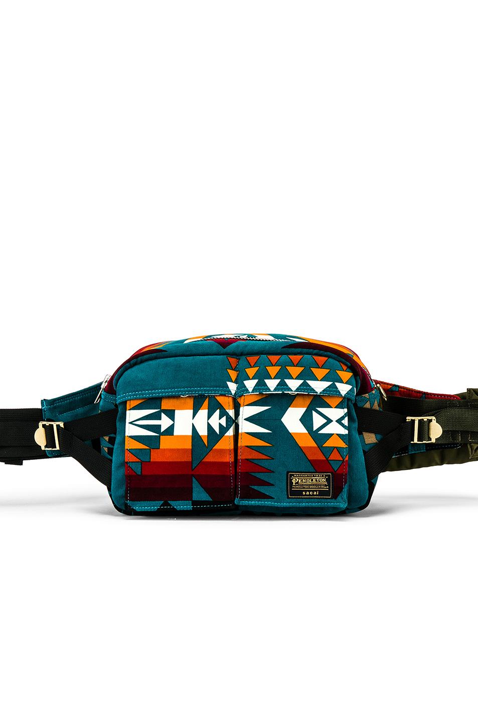 Sacai Pendleton Fanny Pack in Blue for Men - Lyst