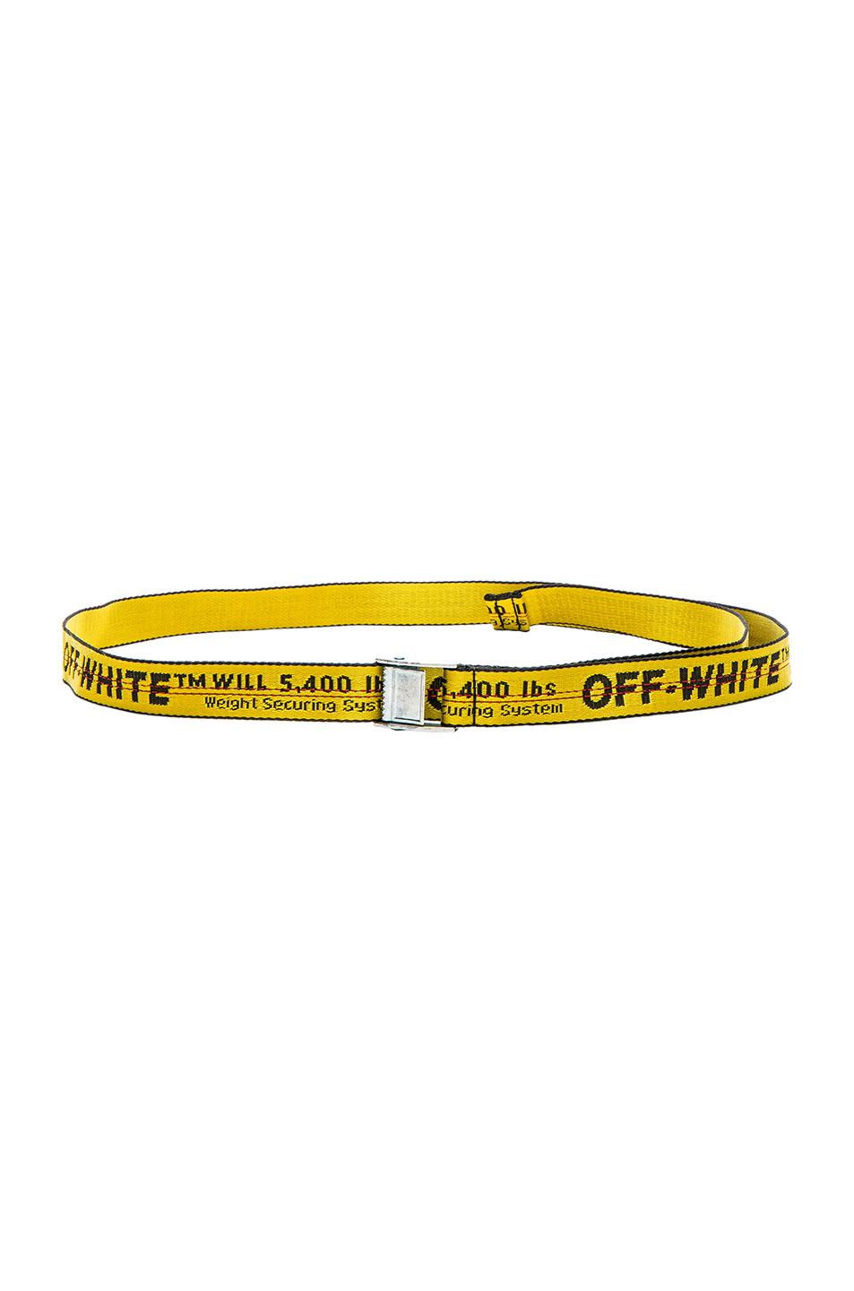 Off-white c/o virgil abloh Mini Industrial Belt In Yellow & Black in Yellow | Lyst