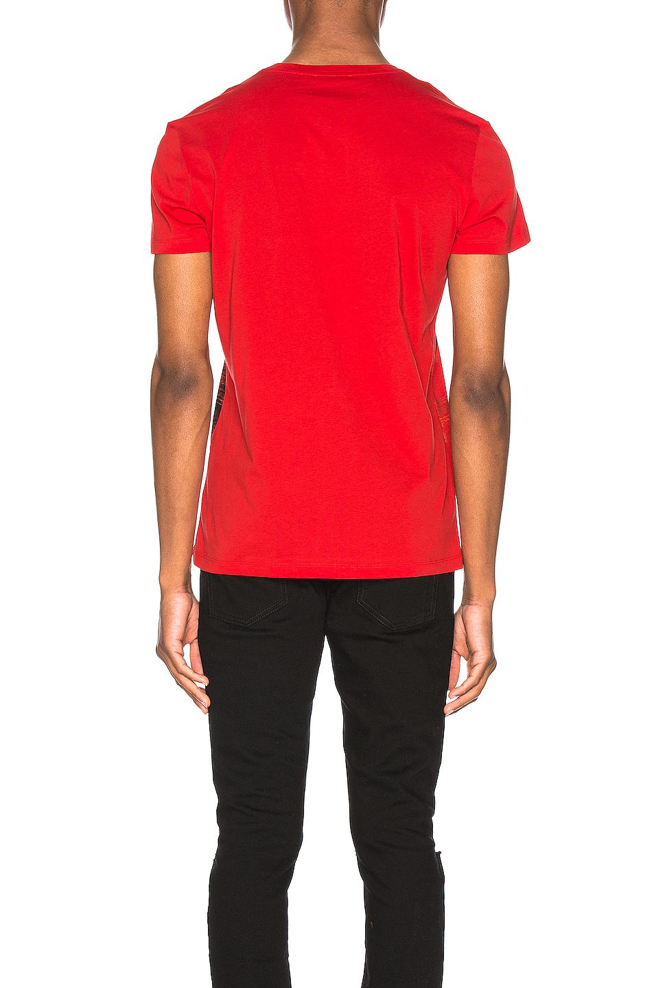 balmain red tshirt