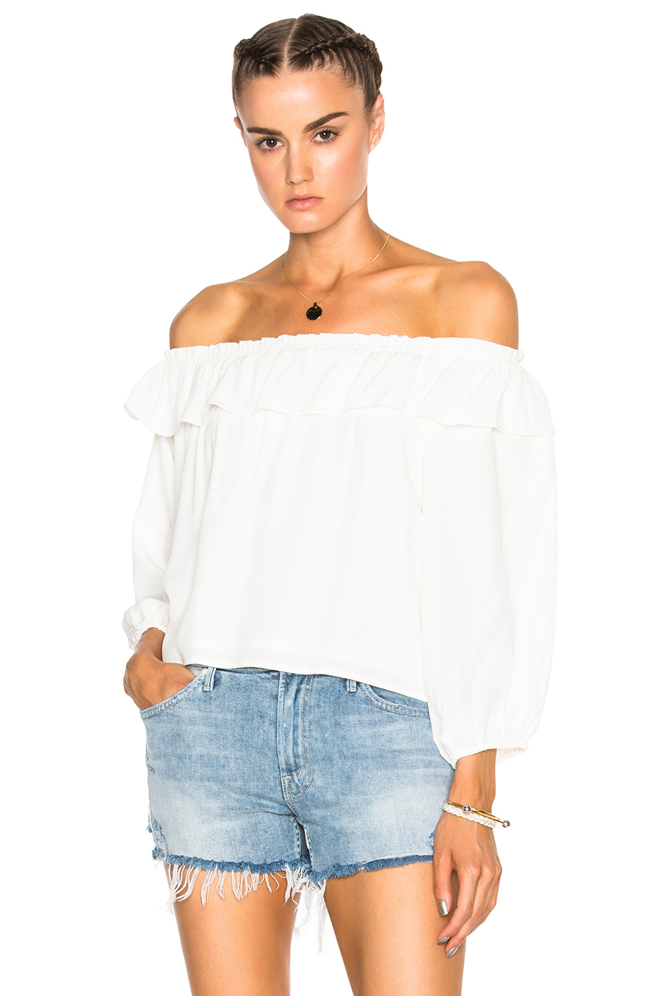 Apiece apart Totto Bare Shoulder Top in Multicolor Lyst