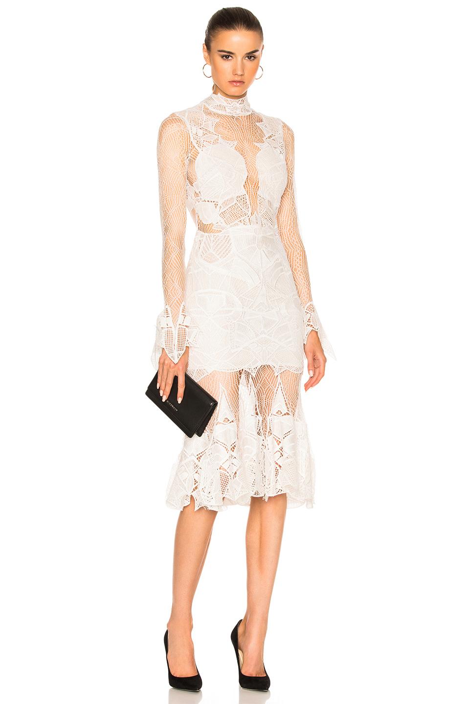 Jonathan Simkhai Linear Dome Lace Dress In White Lyst 0794