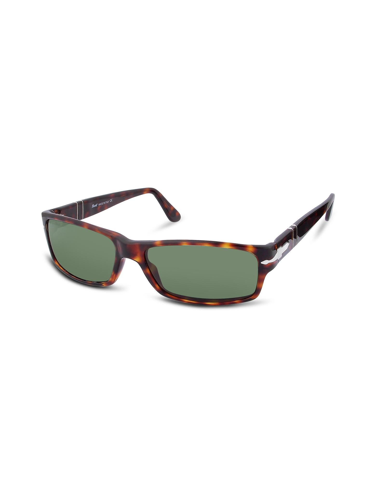 mens green arrow signature rectangular plastic sunglasses