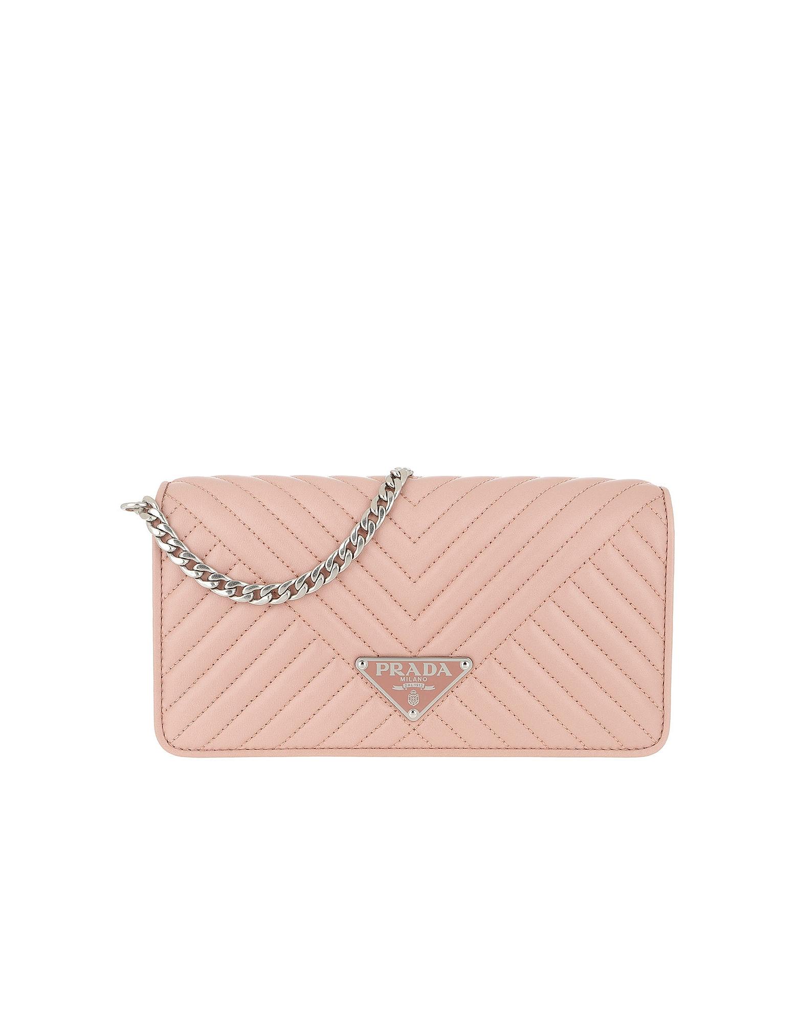 Prada Mini Crossbody Bag Quilted Leather Orchidea in Pink - Lyst