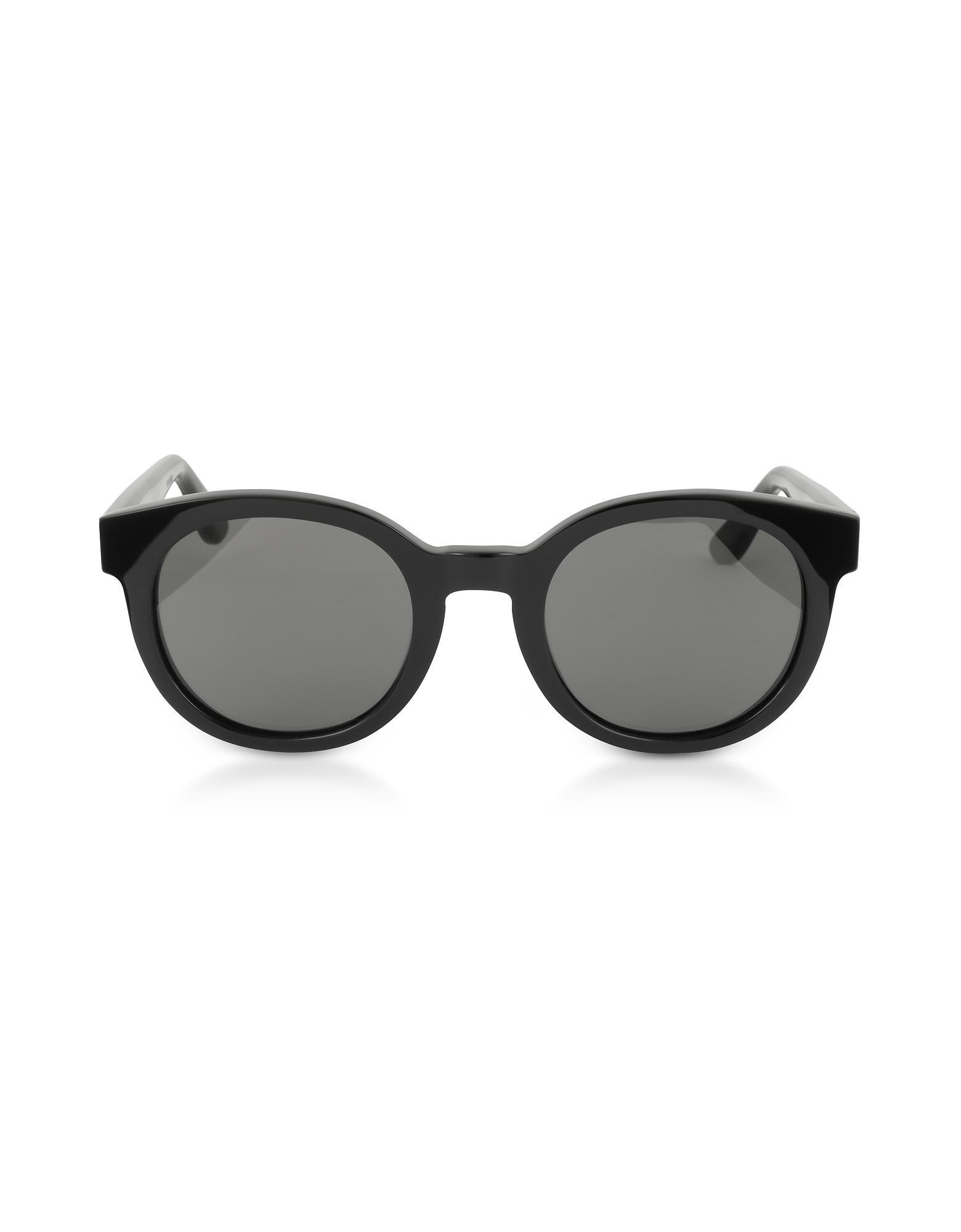 Saint Laurent Sl M15 001 Round Frame Acetate Sunglasses in Gray - Lyst