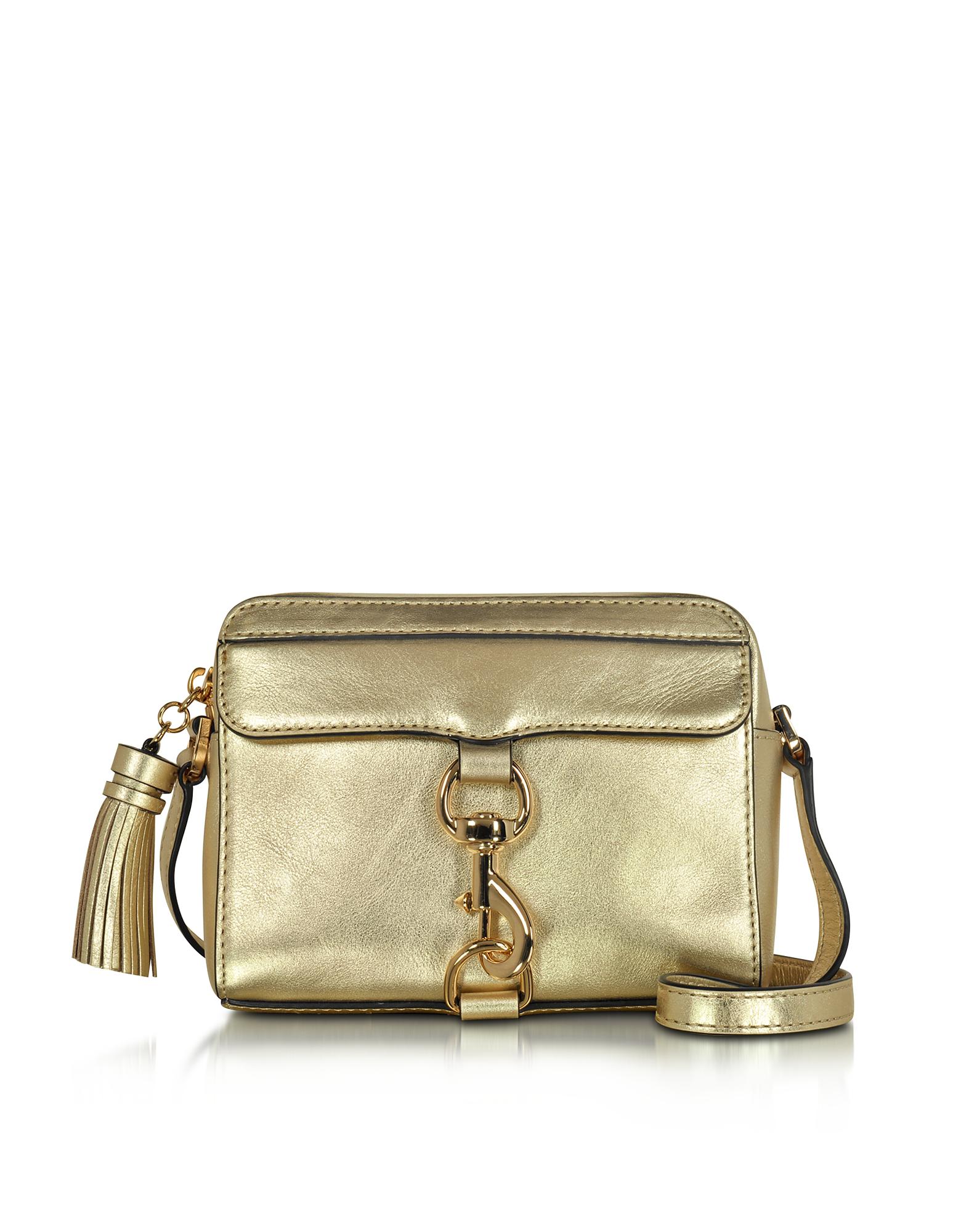 Lyst Rebecca Minkoff Mab Gold Leather Camera Bag in Metallic
