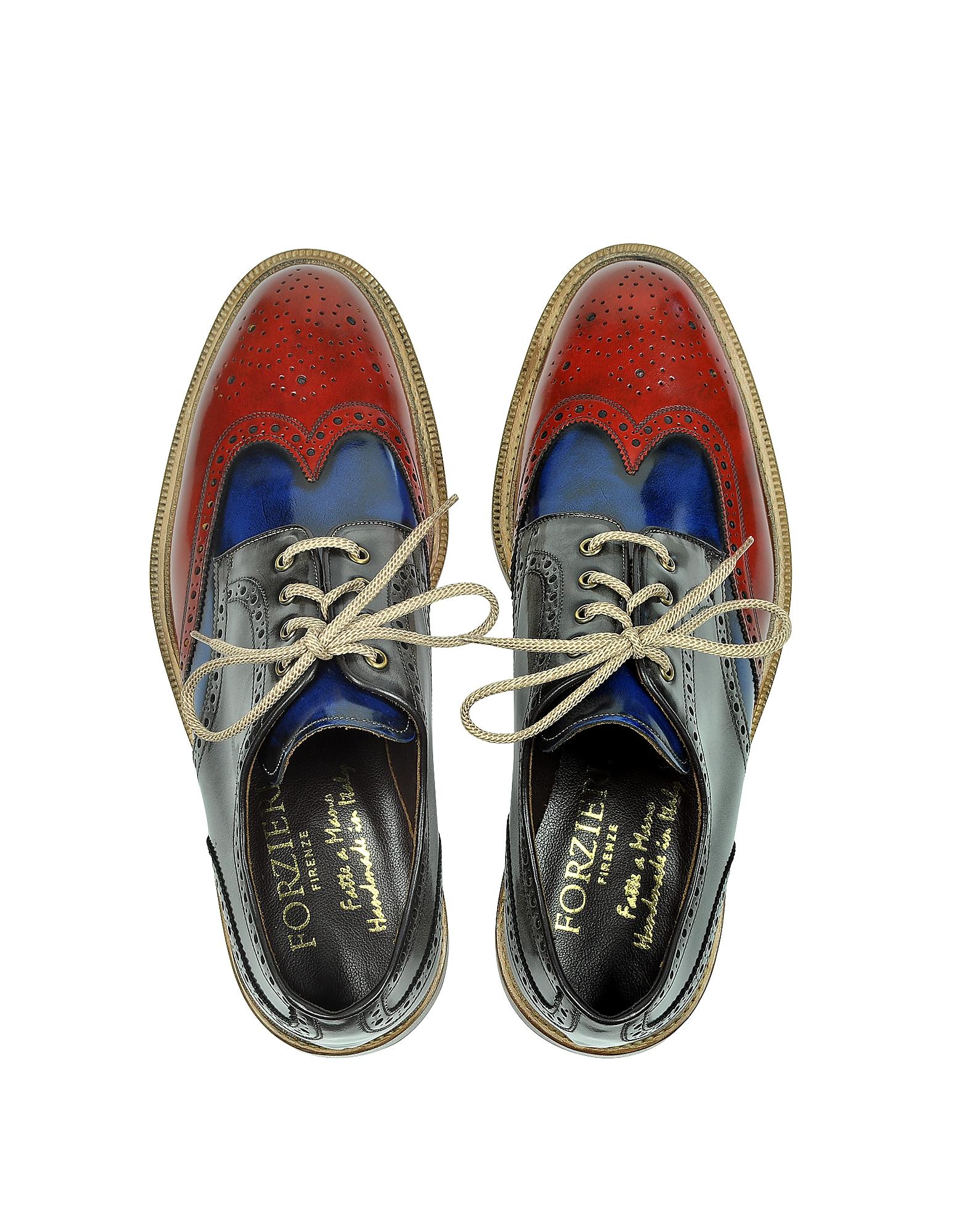 multicolor wingtip shoes
