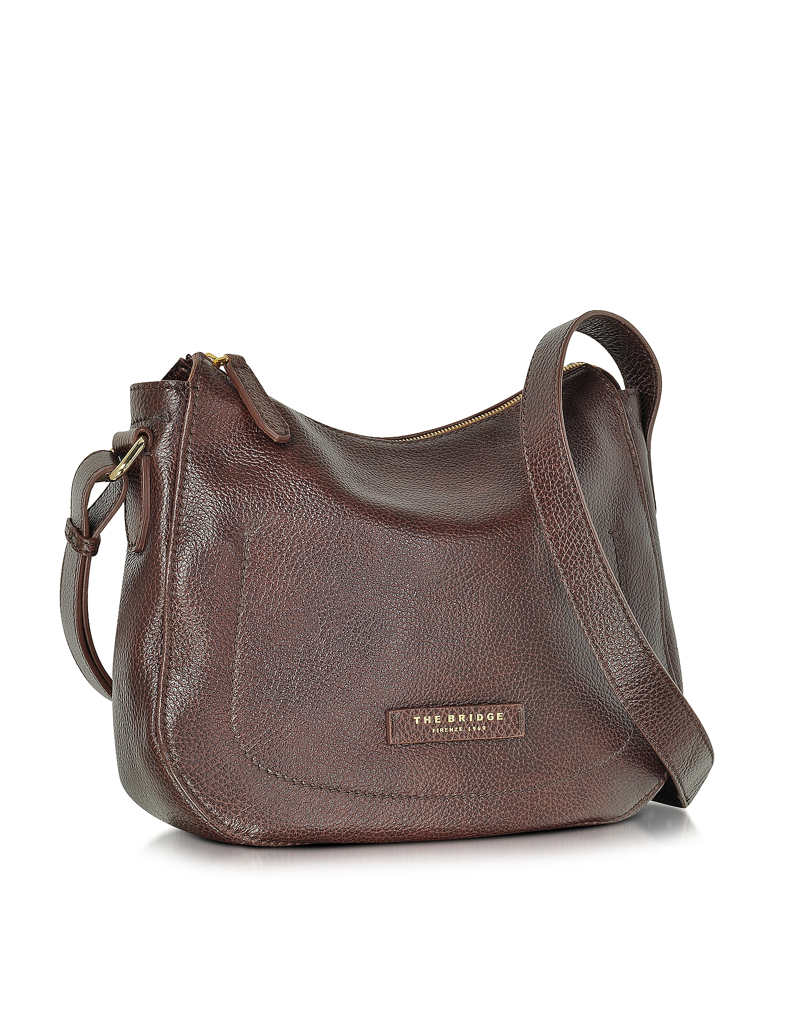 Lyst - The Bridge Plume Soft Donna Dark Brown Leather Shoulder Bag in Brown
