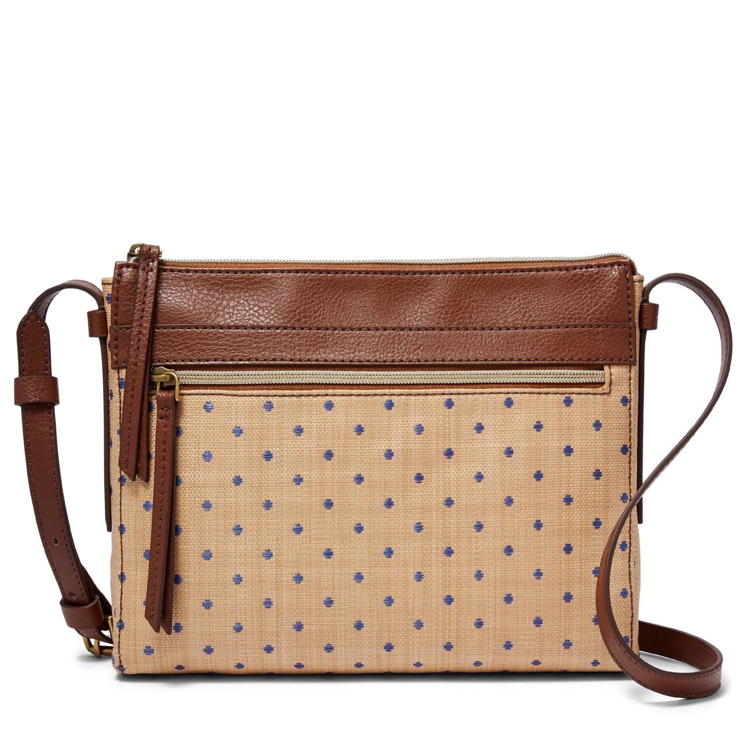 fossil felicity satchel medium brown