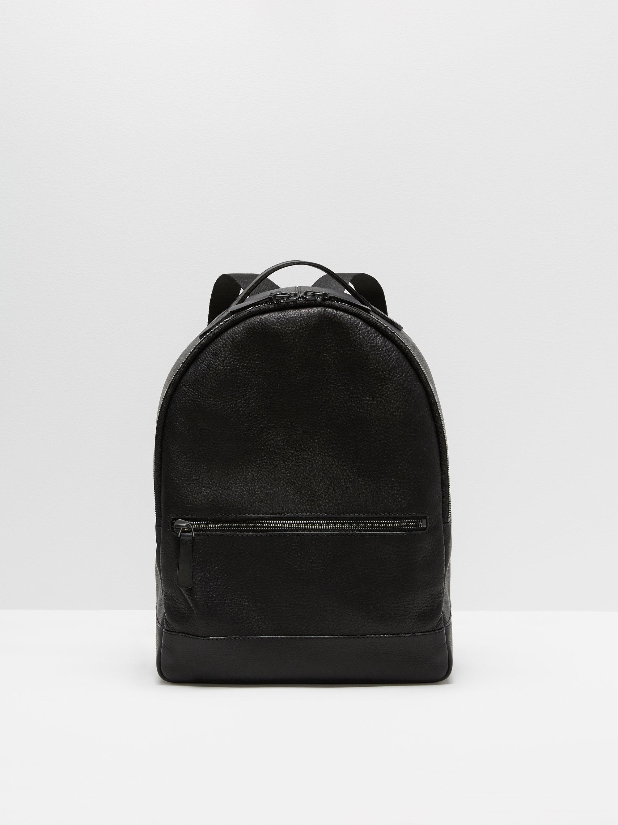 Frank + oak The Boulevard Leather Backpack In Black in Black for Men | Lyst
