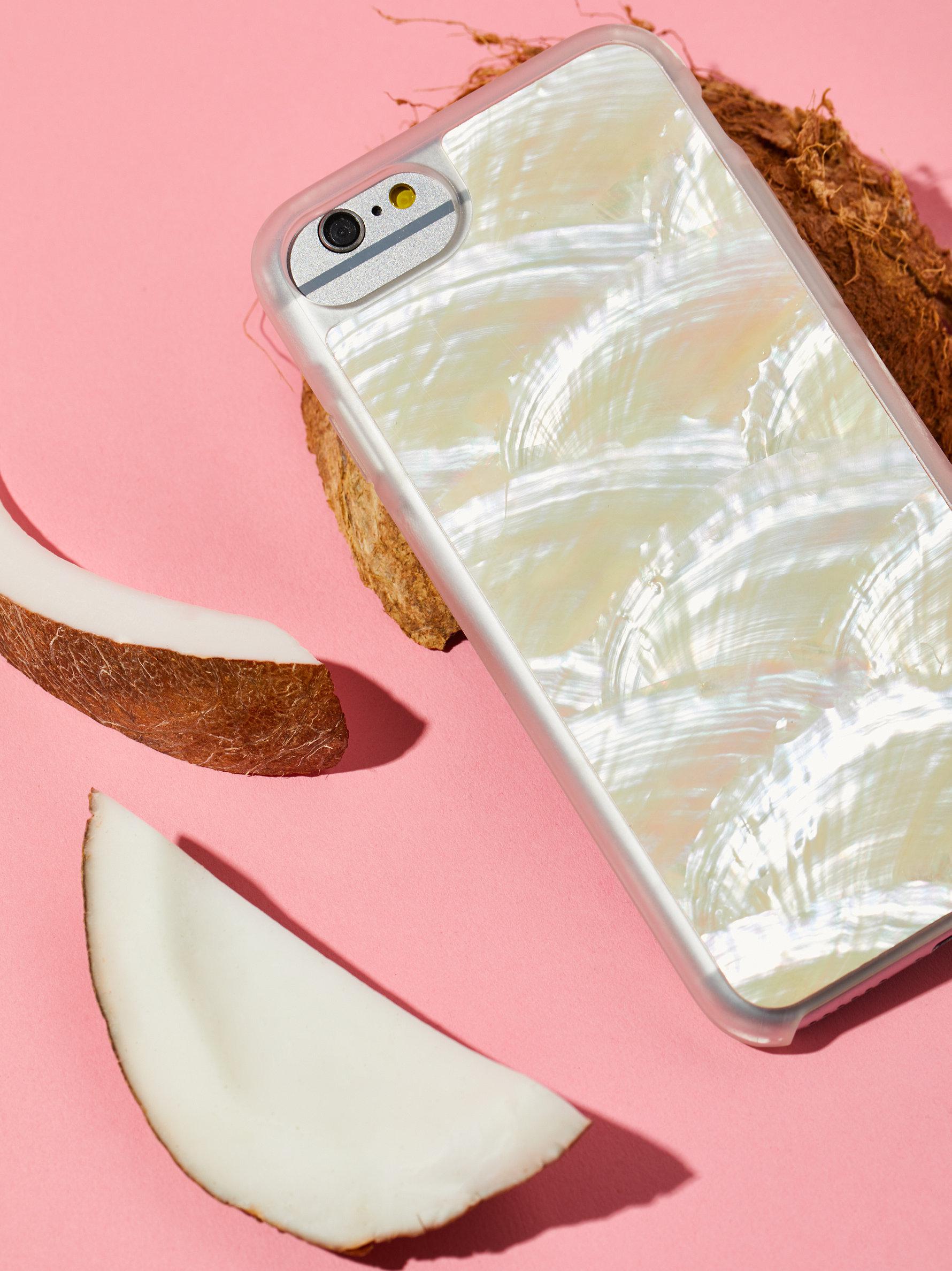 Lyst Free People Abalone Shell Iphone Case In White Gallery