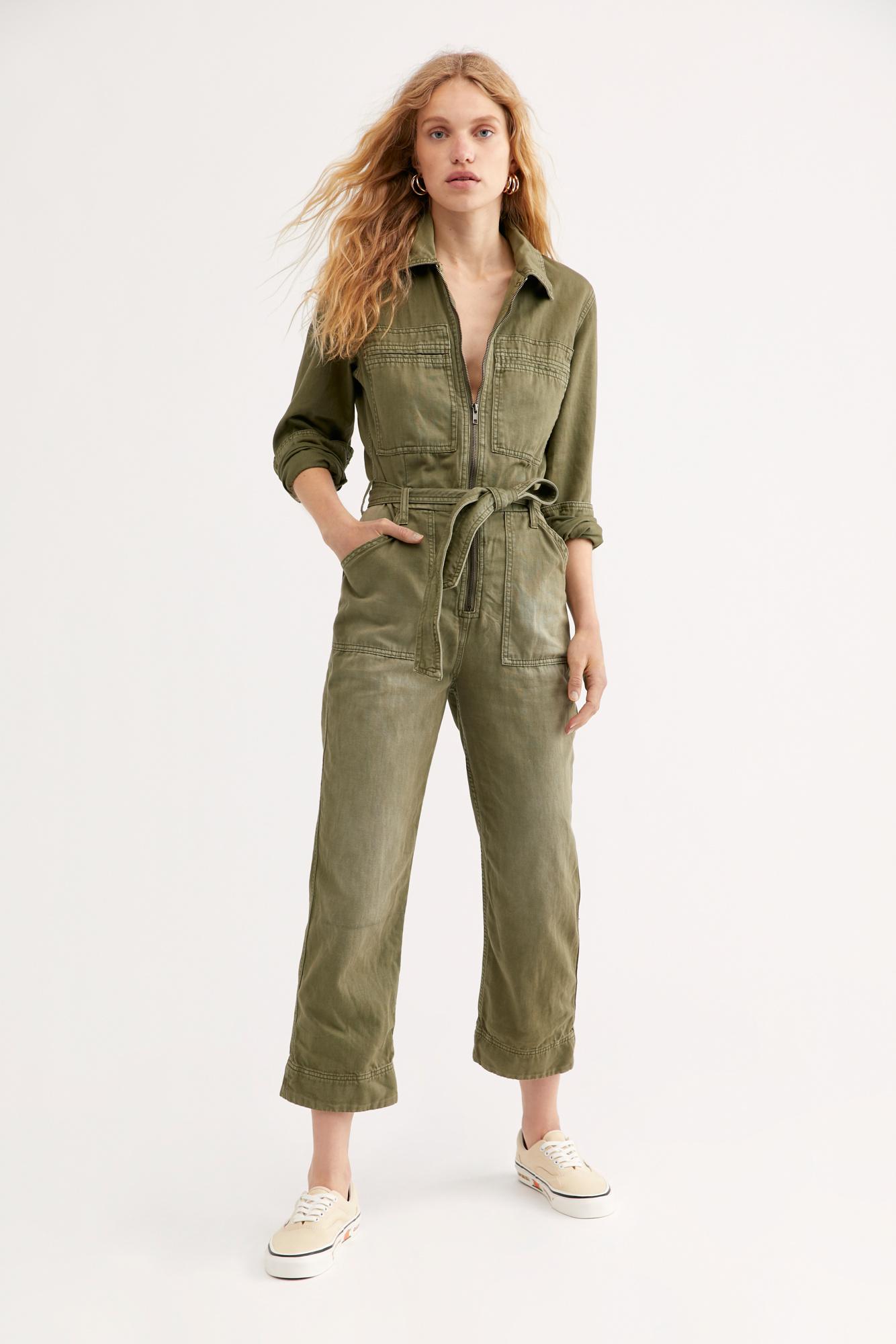 Free People Charlie Coveralls in Green - Lyst
