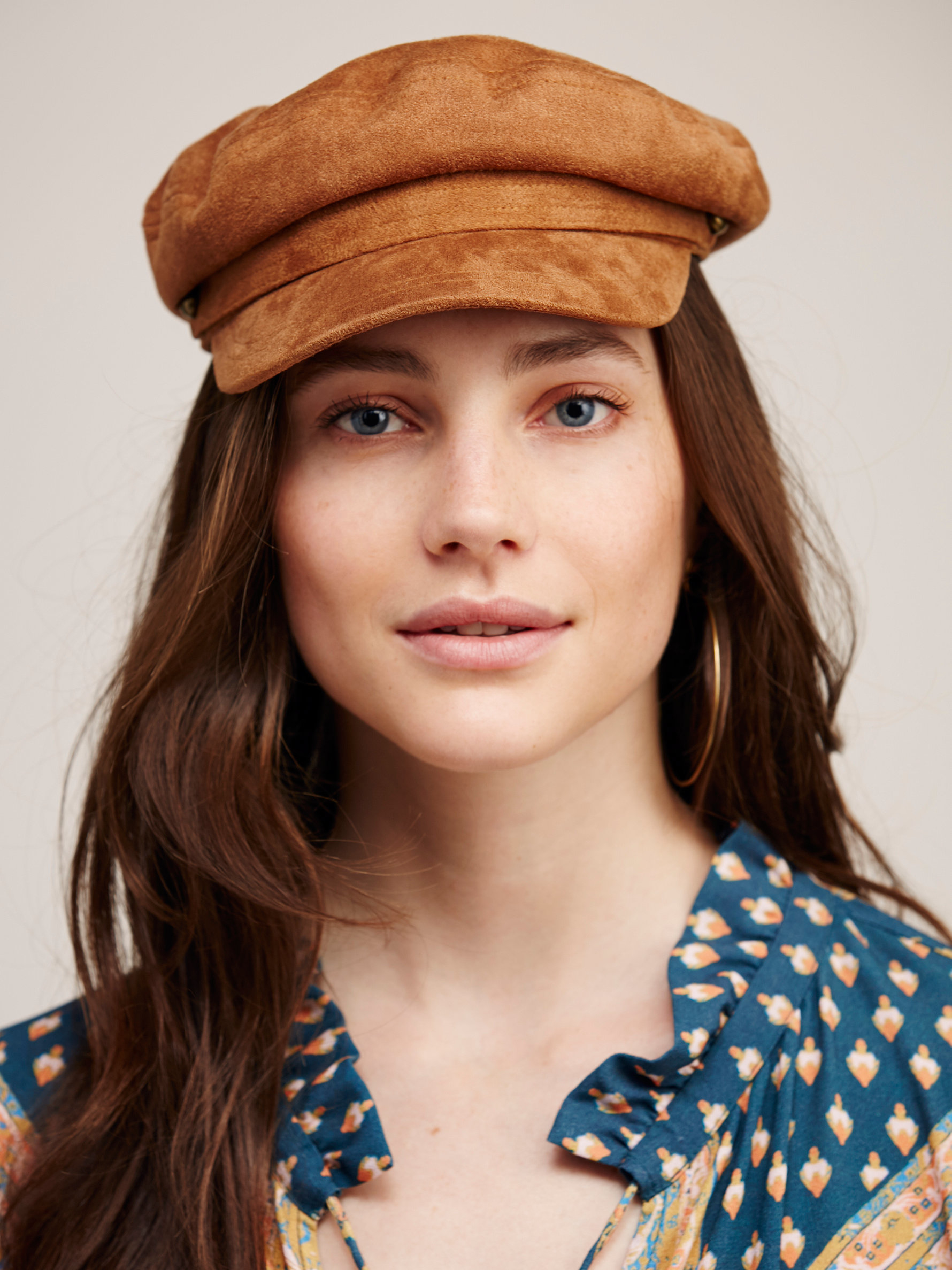 Free People Billie Jean Faux Suede Lieutenant Hat - Lyst