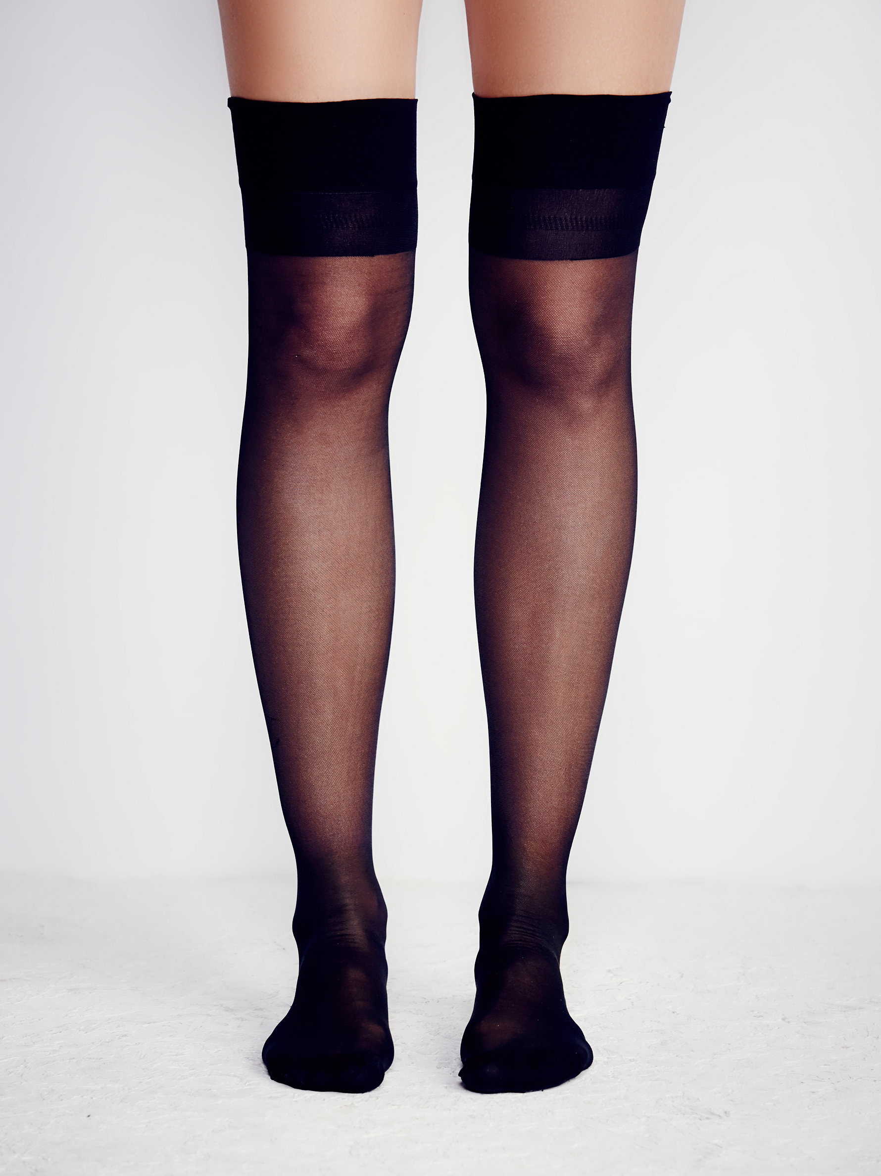 Lyst Free People Sheer Stocking In Black