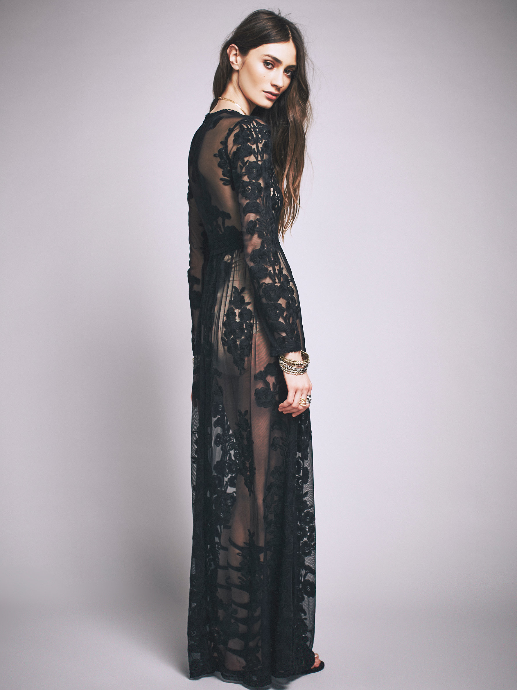 Free People Temecula Maxi Dress In Black Lyst 5946