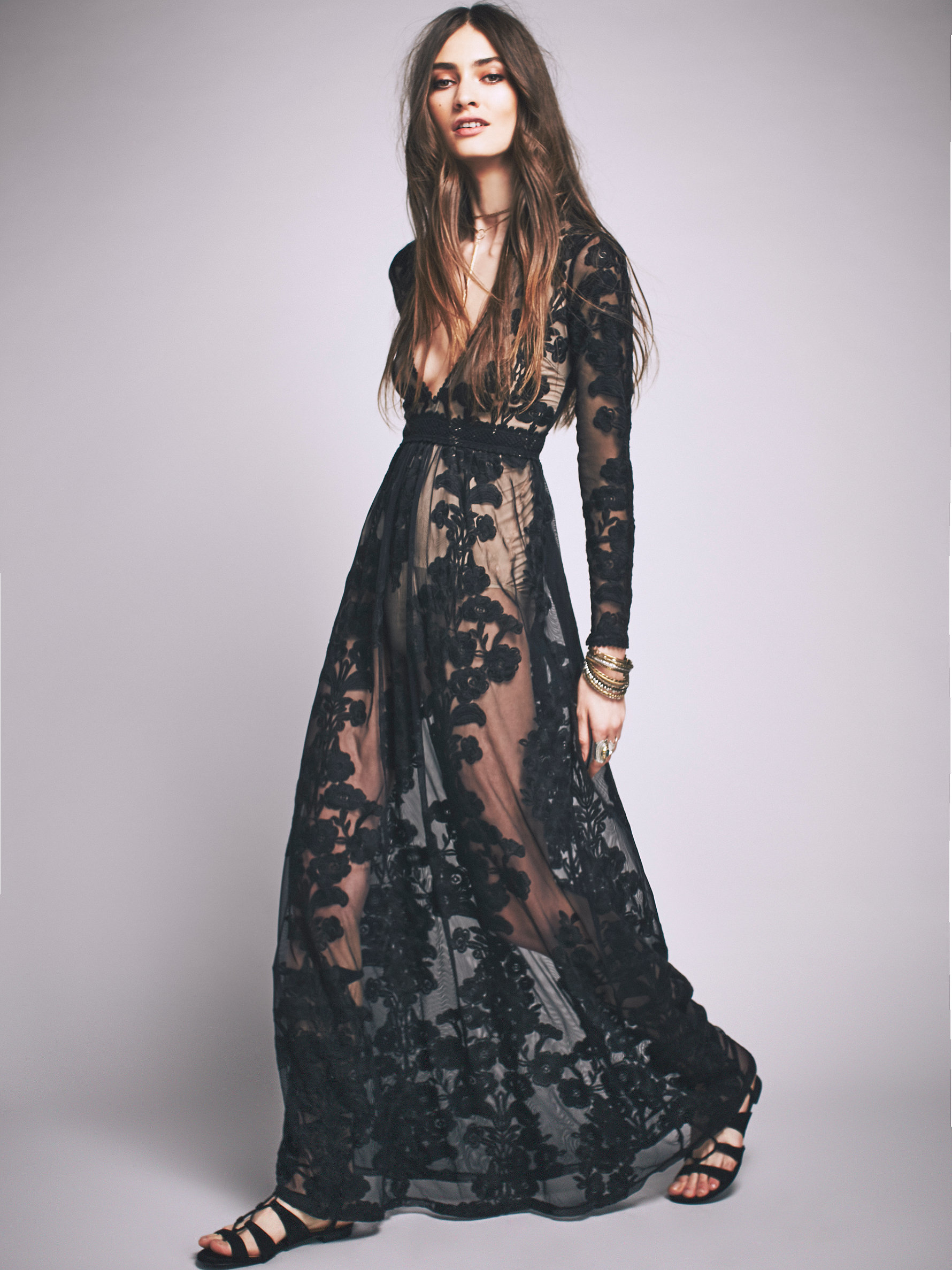 Free People Temecula Maxi Dress In Black Lyst 0730