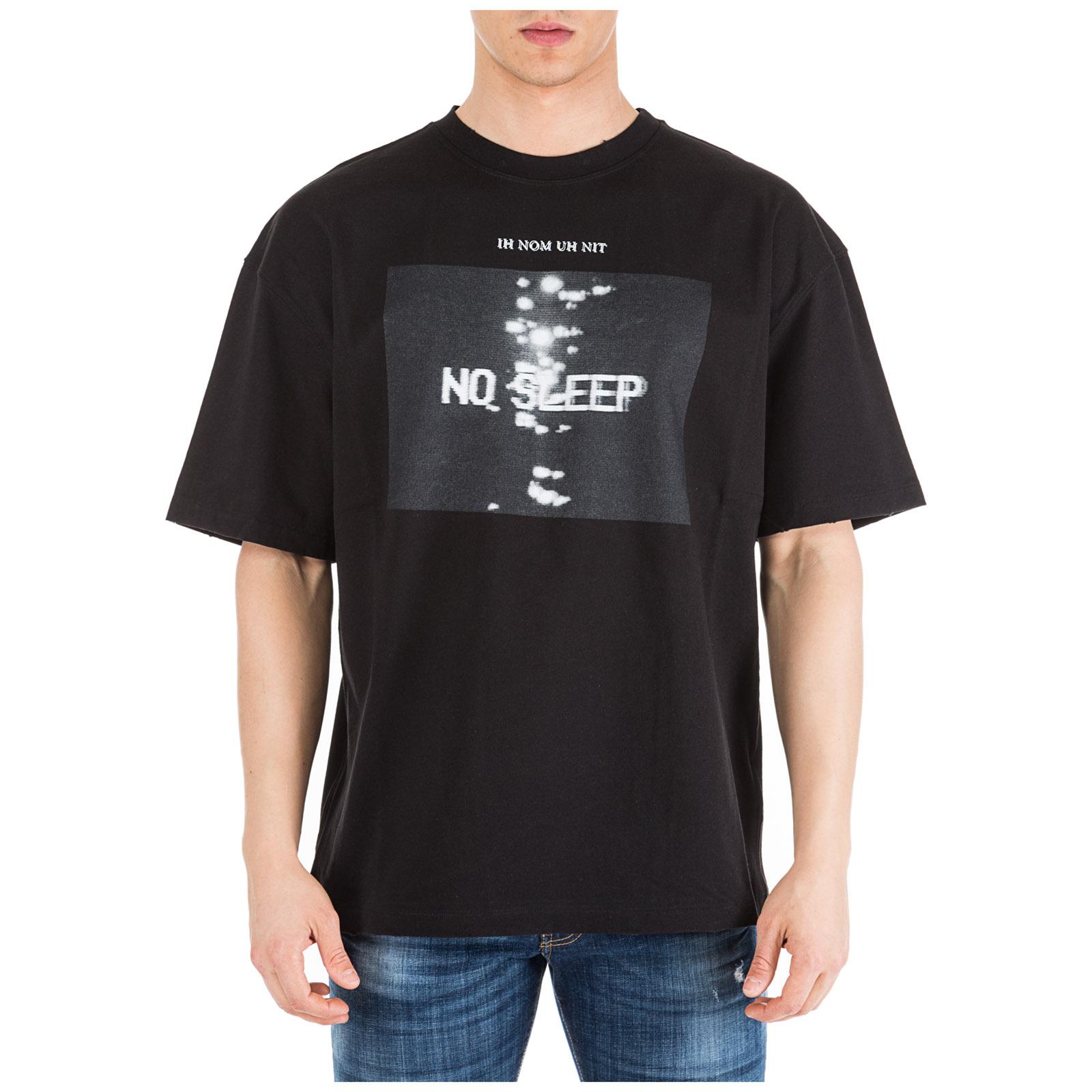 Lyst - ih nom uh nit Short Sleeve T-shirt Crew Neckline Jumper No Sleep ...