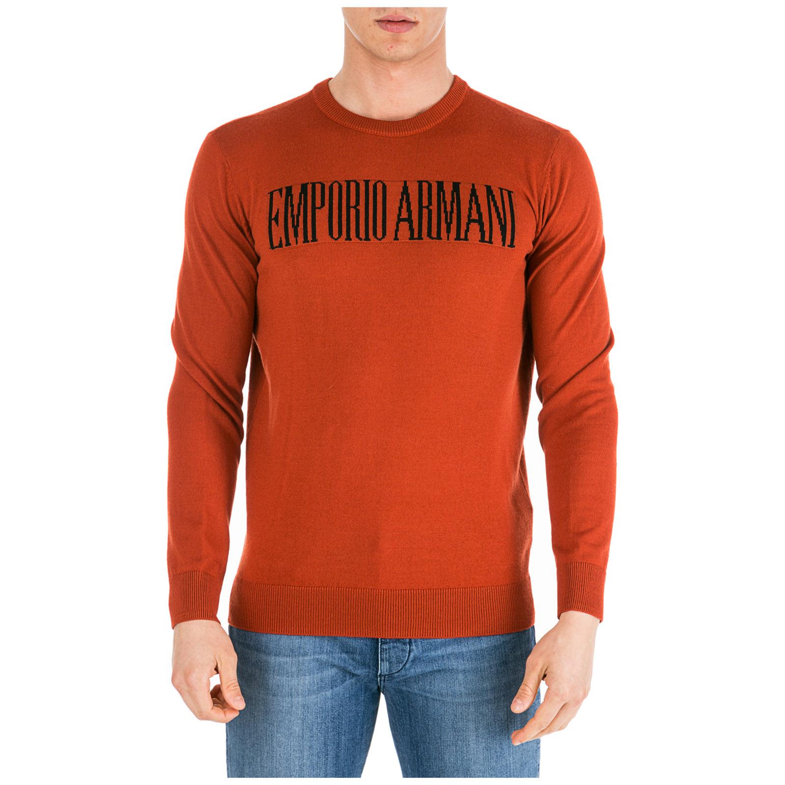 Emporio Armani Crew Neck Neckline Jumper Sweater Pullover Regular Fit