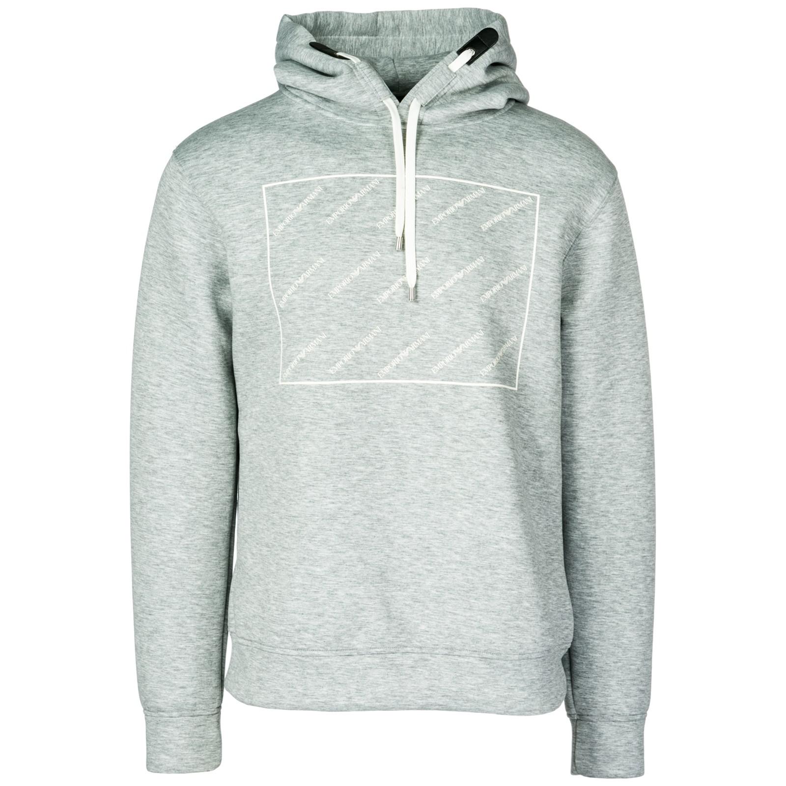 Emporio Armani Hoodie Sweatshirt Sweat in Gray for Men - Lyst