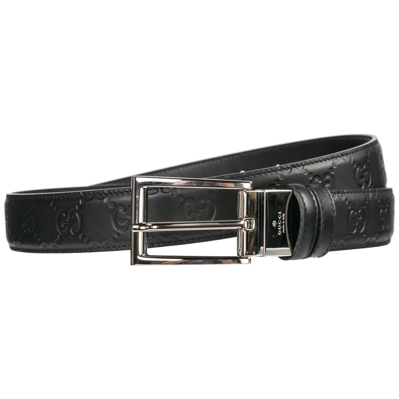 Gucci Men&#39;s Belt Reversible Double Genuine Leather in Black for Men - Lyst