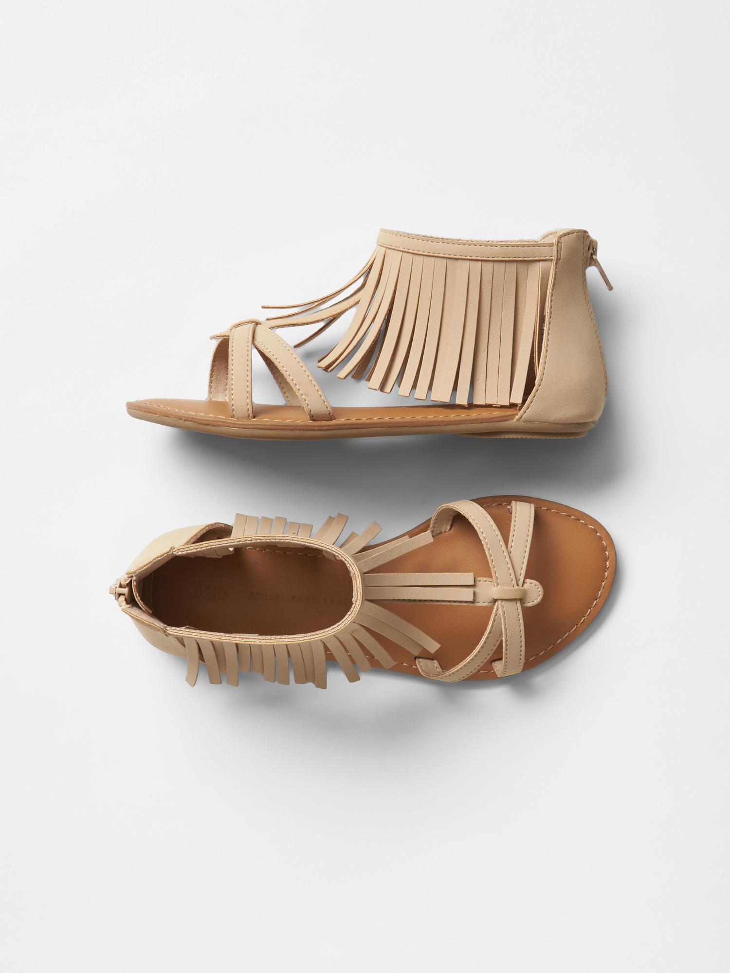 gap sandals gap fringe sandals in beige taupe lyst gap sandals gap fringe sandals in beige taupe lyst