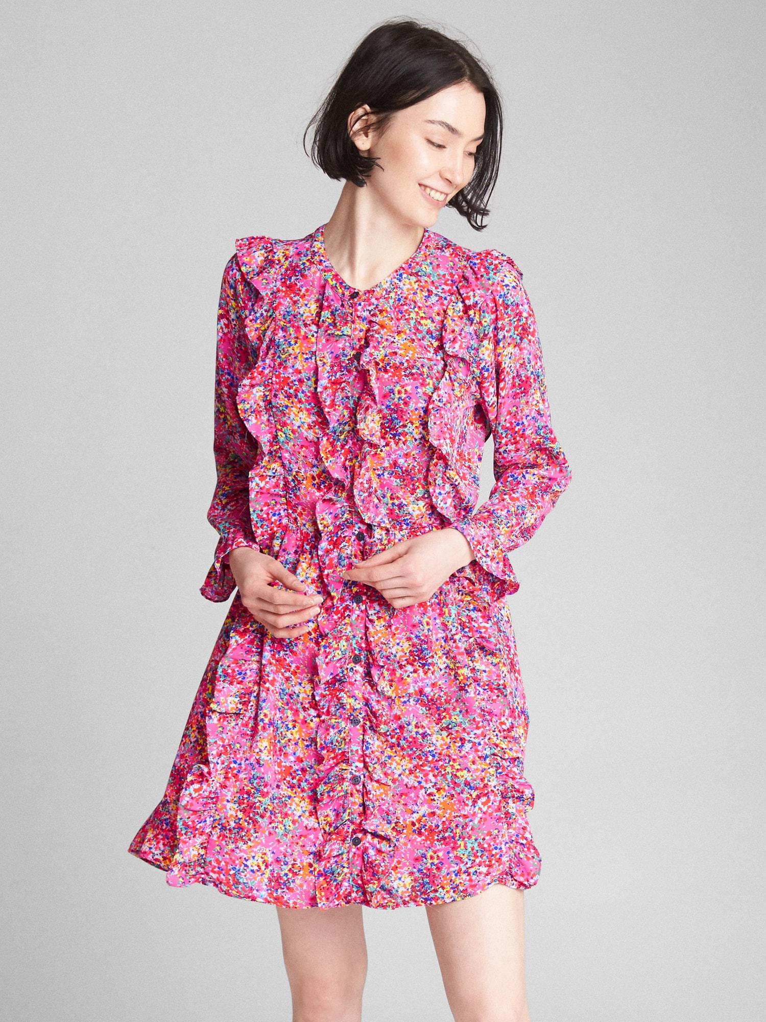 gap floral midi dress