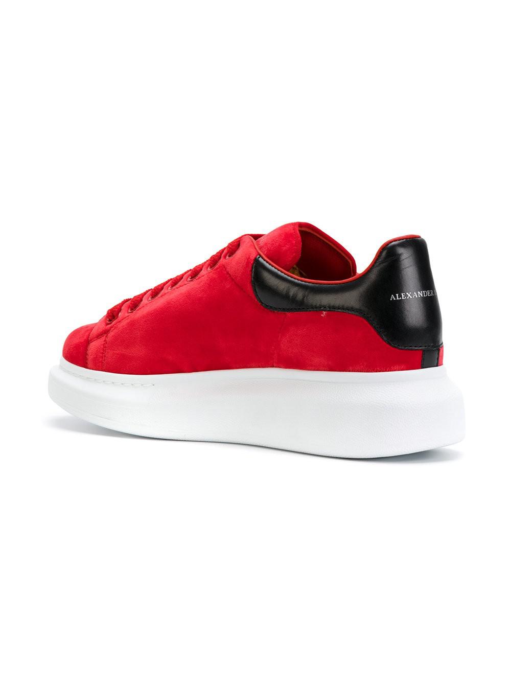 red velvet alexander mcqueen trainers