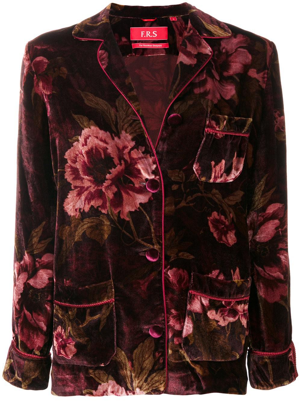Lyst - For Restless Sleepers Floral Velvet Jacket